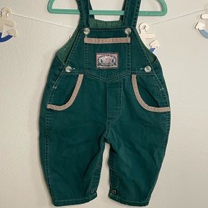 1990s forest green wilderness overalls